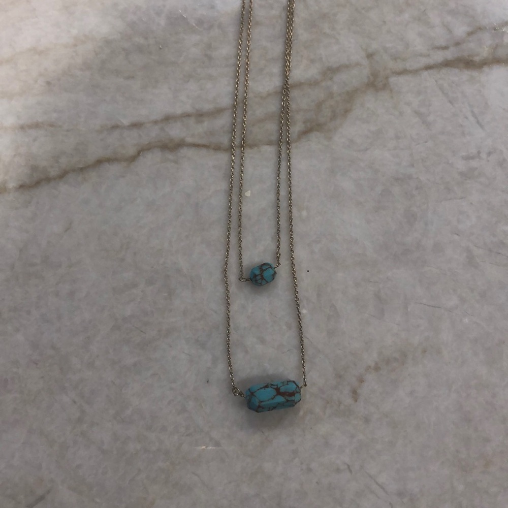 Turquoise stones necklace